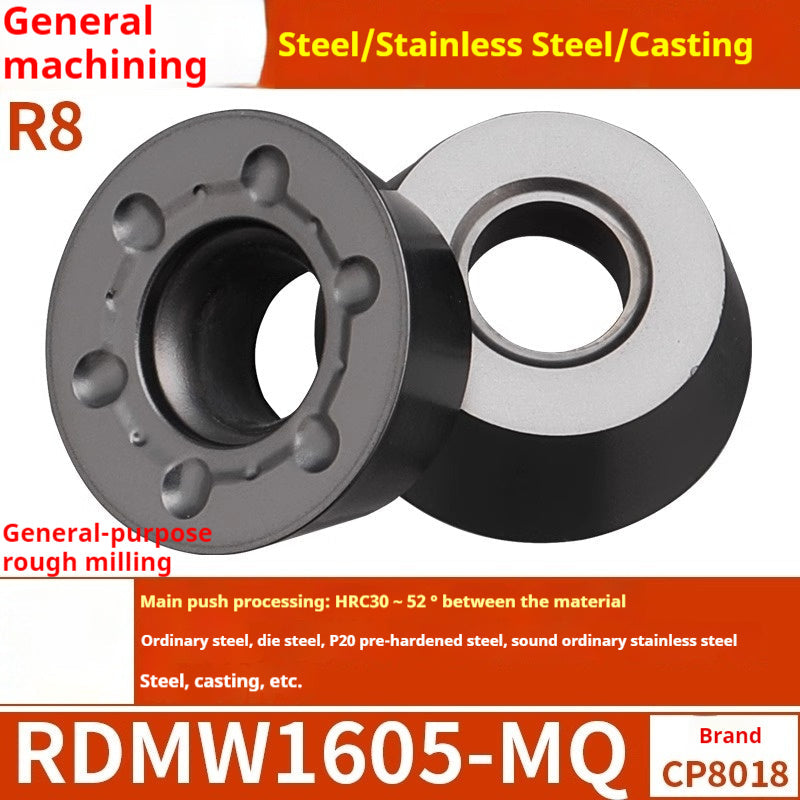 2036-CNC milling inserts, RPMW carbide R5 machining center, R4 milling machine, R6 milling inserts, RPMT round cutter cutters Shandong Denso Pricision Tools Co.,Ltd.